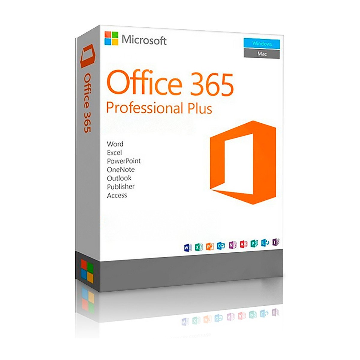 Caja de Microsoft Office 365 Pro Plus – Suscripción 1 Año para 5 Dispositivos