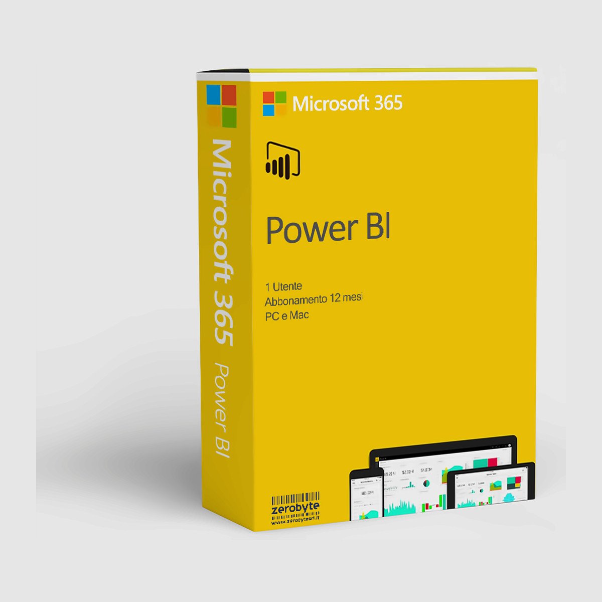 Caja de Microsoft Power BI Pro – Suscripción 1 Año para 1 Usuario