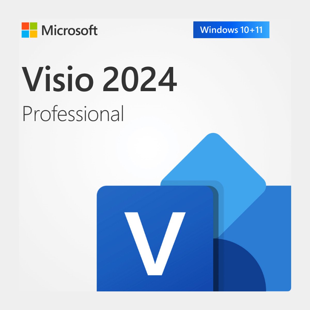 Caja de Microsoft Visio 2024 Professional – Licencia Permanente Reinstalable para 1 PC
